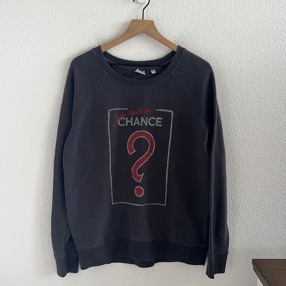 Junk Food You Have To Take a Chance Monopoly Graphic Sweatshirt Crewneck Large - Picture 1 of 6